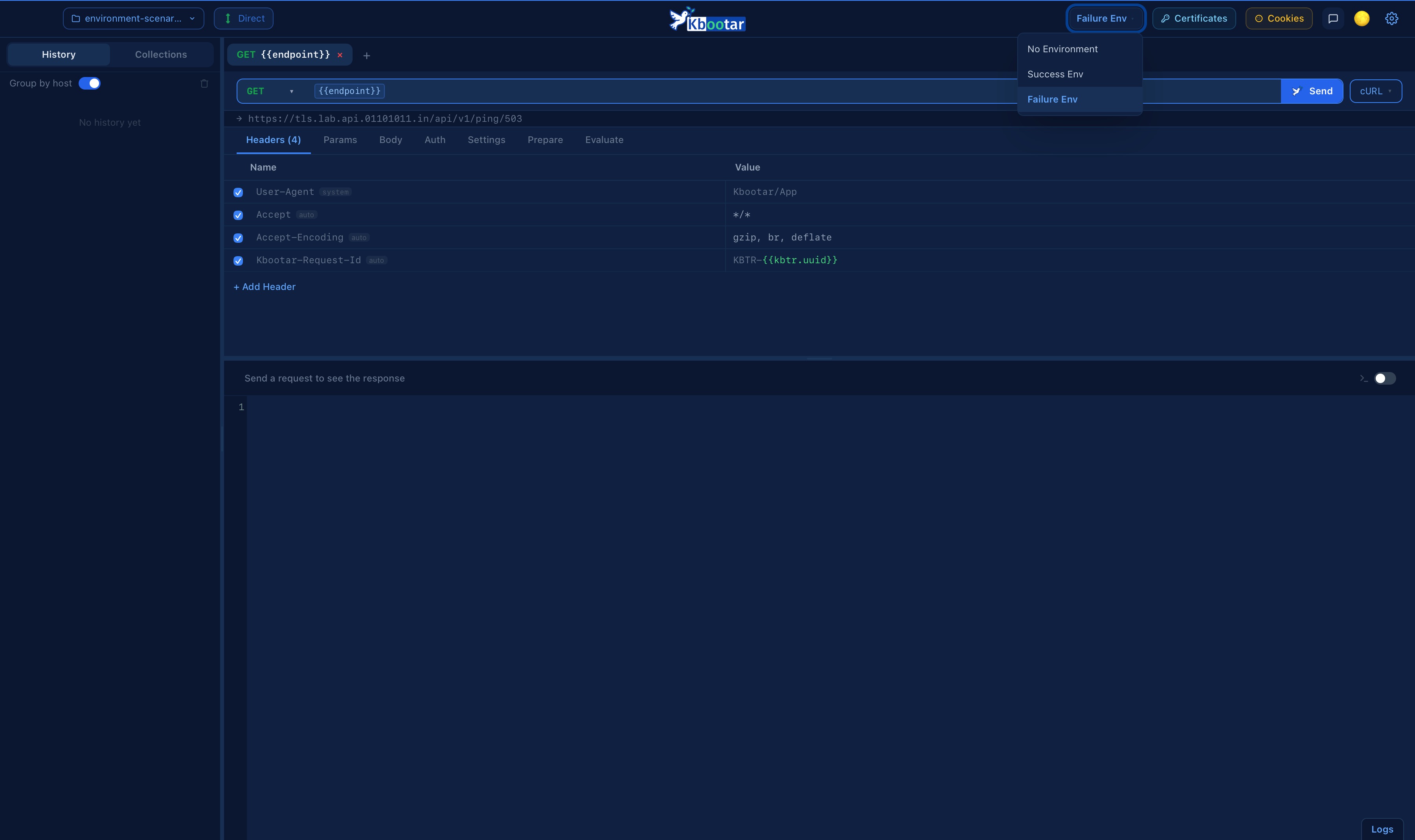 kbootar environment switcher